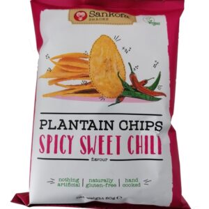 Sankofa Plantain Chips Spicy Sweet Chili 56g