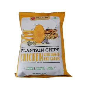 Sankofa Plantain Chips Chicken, Ginger & Garlic 56g
