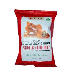 Sankofa Plantain Chips Smoked Chili Beef 56g